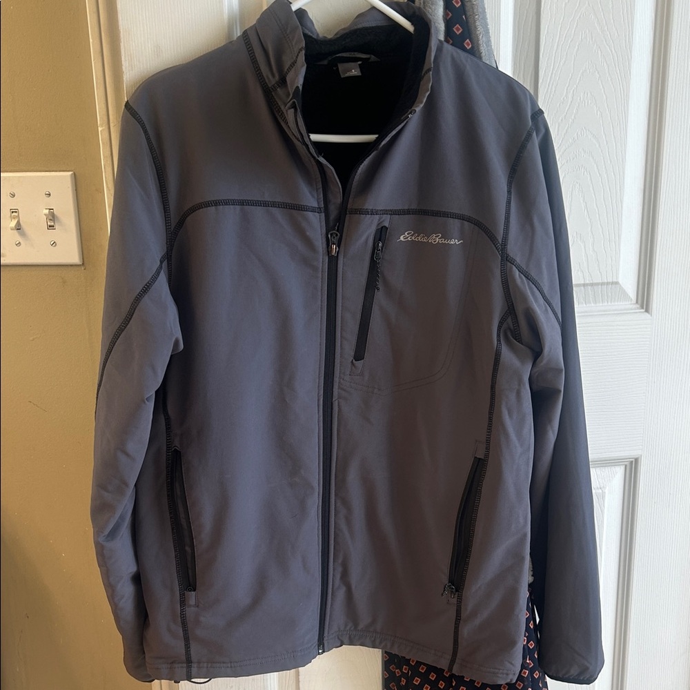 Eddie Bauer Men’s Charcoal Softshell Jacket